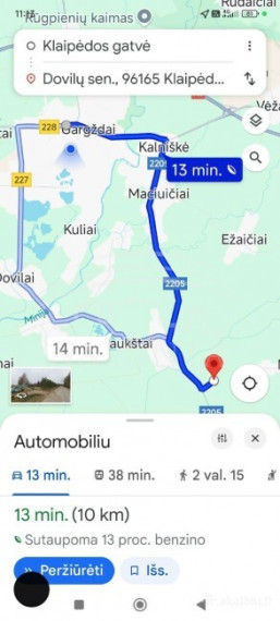 Parduodamas  sklypas Šiūparių k., Klaipėdos r. sav., 15 a ploto 7