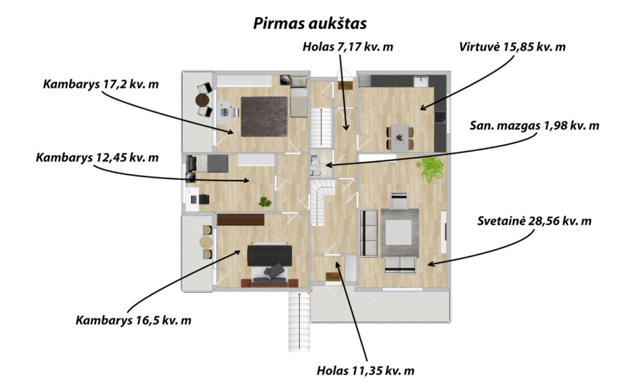 Parduodamas namas Vyšnių g., Molėtų m., Molėtų r. sav., 290.16 m2 ploto, 2 aukštai 27