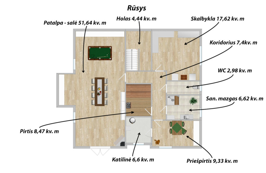 Parduodamas namas Vyšnių g., Molėtų m., Molėtų r. sav., 290.16 m2 ploto, 2 aukštai 29
