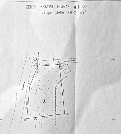 Parduodamas  sklypas M. Šimelionio g., Lentvario m., Trakų r. sav., 10.92 a ploto 4