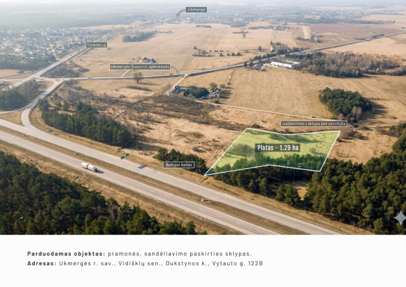 Parduodamas  sklypas Dukstynos k., Ukmergės r. sav., 129.5 a ploto 1