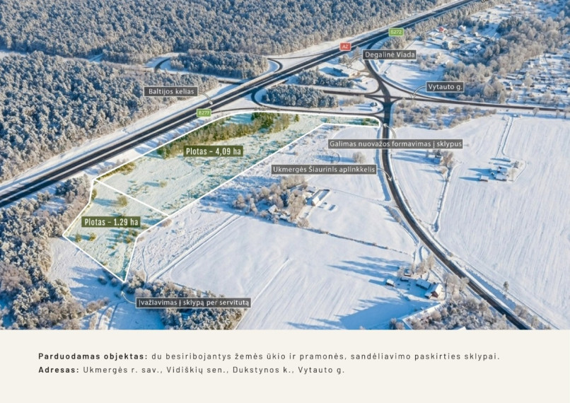 Parduodamas  sklypas Vytauto g., Dukstynos k., Ukmergės r. sav., 530.47 a ploto 1