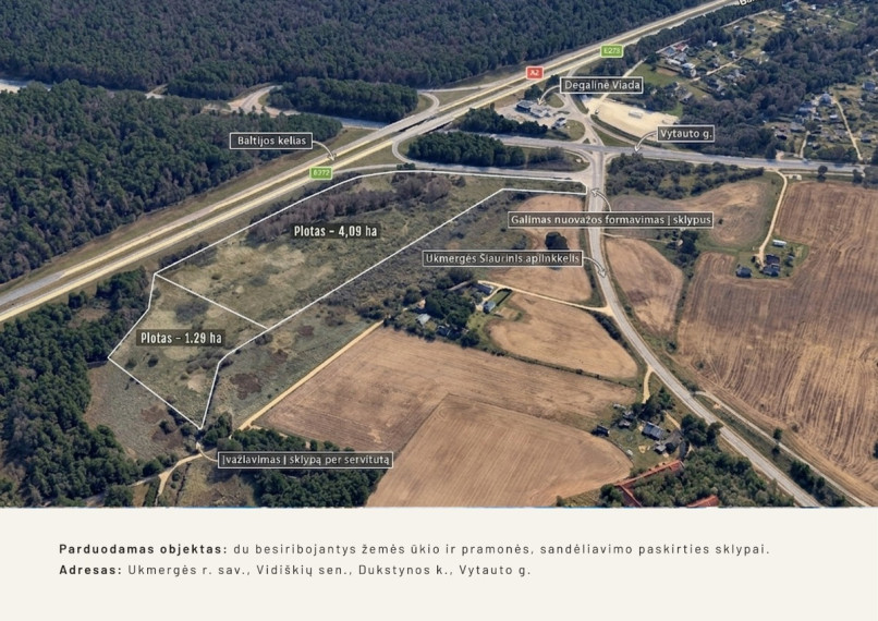 Parduodamas  sklypas Vytauto g., Dukstynos k., Ukmergės r. sav., 530.47 a ploto 1