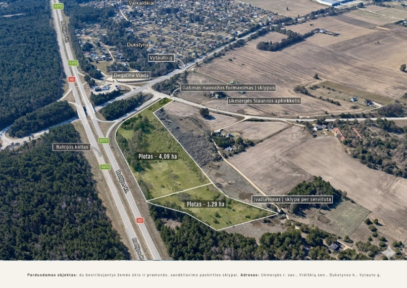 Parduodamas  sklypas Vytauto g., Dukstynos k., Ukmergės r. sav., 530.47 a ploto 3