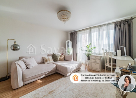 Parduodamas butas Vilniaus g., Šiaulių m., Šiaulių m. sav., 52.75 m2 ploto, 2 kambariai Parduodamas butas Vilniaus g., Šiaulių m., Šiaulių m. sav., 52.75 m2 ploto, 2 kambariai