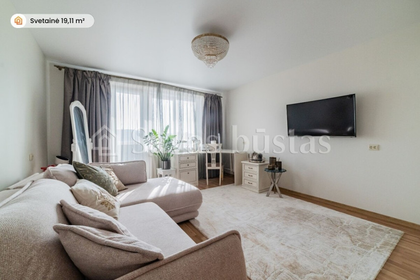 Parduodamas butas Vilniaus g., Šiaulių m., Šiaulių m. sav., 52.75 m2 ploto, 2 kambariai 3