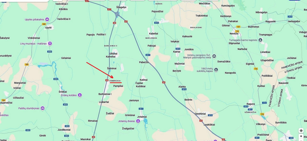 Nuomojamas sklypas Žumbrickių k., Panevėžio r. sav., 200.00 a ploto 5