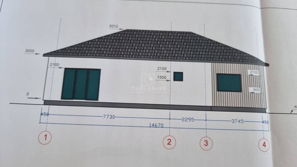 Parduodamas namas Dituvos k., Klaipėdos r. sav., 105 m2 ploto, 1 aukštai 1