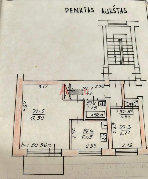 Parduodamas butas Taikos pr., Centras, Klaipėdos m., Klaipėdos m. sav., 38.00 m² ploto 2 kambariai 1