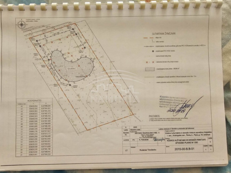 Parduodamas  sklypas Šimkų k., Klaipėdos r. sav., 52 a ploto 8