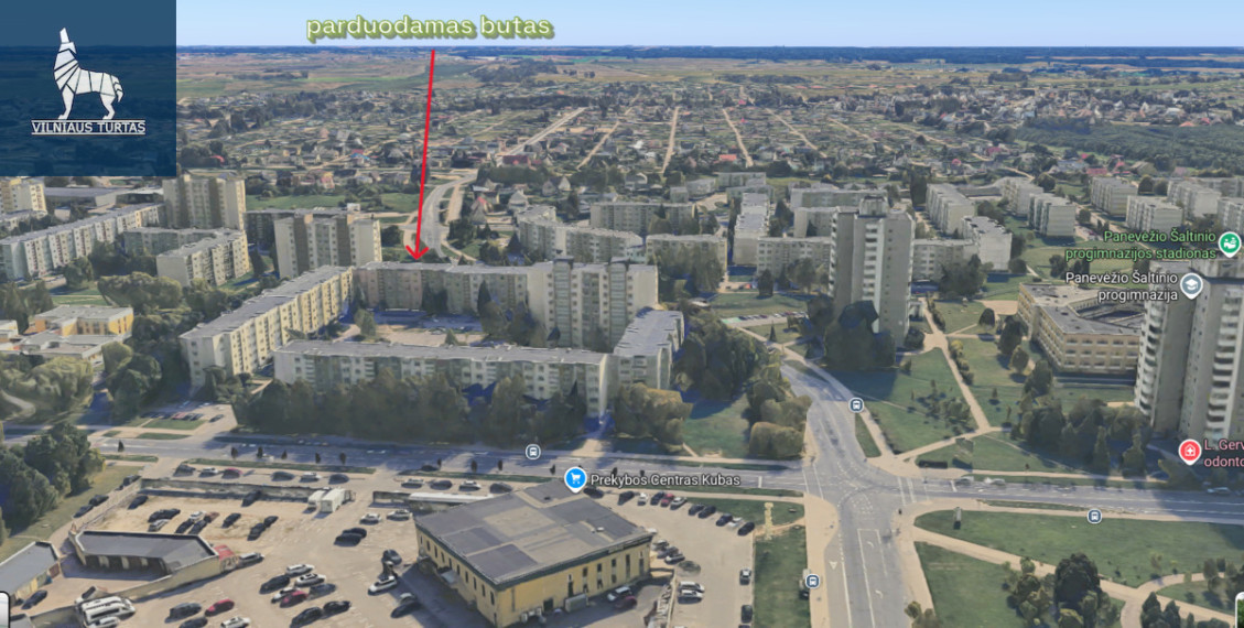 Parduodamas butas Projektuotojų g., Panevėžio m., Panevėžio m. sav., 50 m2 ploto, 2 kambariai 12