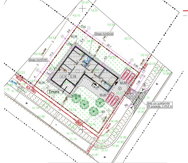 Parduodamas namas Pamarliškių g., Pamarliškių k., Panevėžio r. sav., 199.78 m2 ploto, 1 aukštai 4