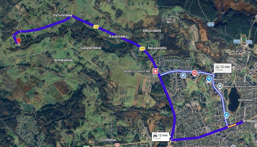 Parduodamas sklypas Antakalnių k., Utenos r. sav., 80.5 a ploto 9