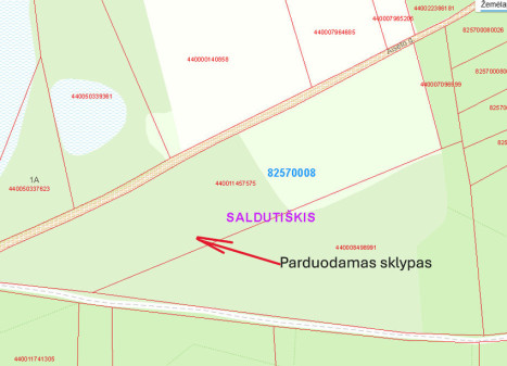 Parduodamas sklypas Gatakiemio k., Saldutiškio sen., Utenos r.