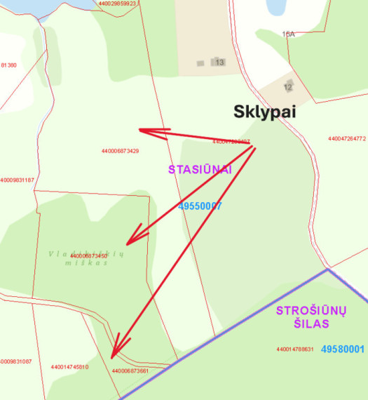 Parduodami sklypai Kriaučiškių k., Žiežmarių sen., Kaišiadorių r. 2