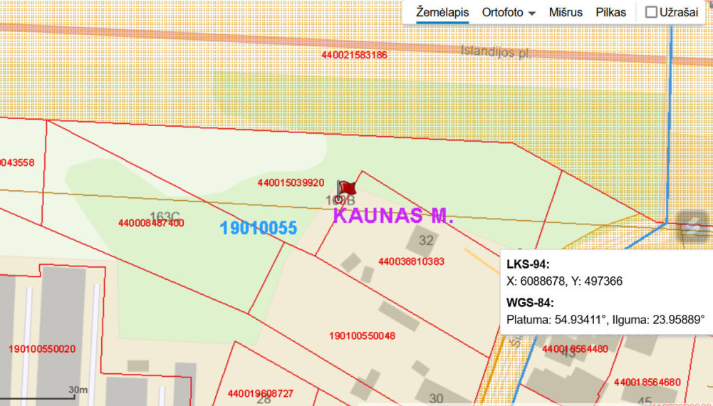 Parduodamas sklypas Islandijos pl., Kaune, 33.04 a ploto 7