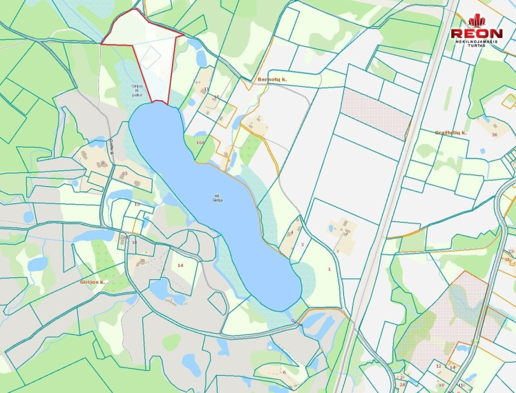 Parduodamas  sklypas Bernotų k., Vilniaus r. sav., 409 a ploto 4