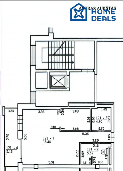 Parduodamas butas Manufaktūrų g., Markučiai, Vilniaus m., Vilniaus m. sav., 57.07 m² ploto 2 kambariai 33