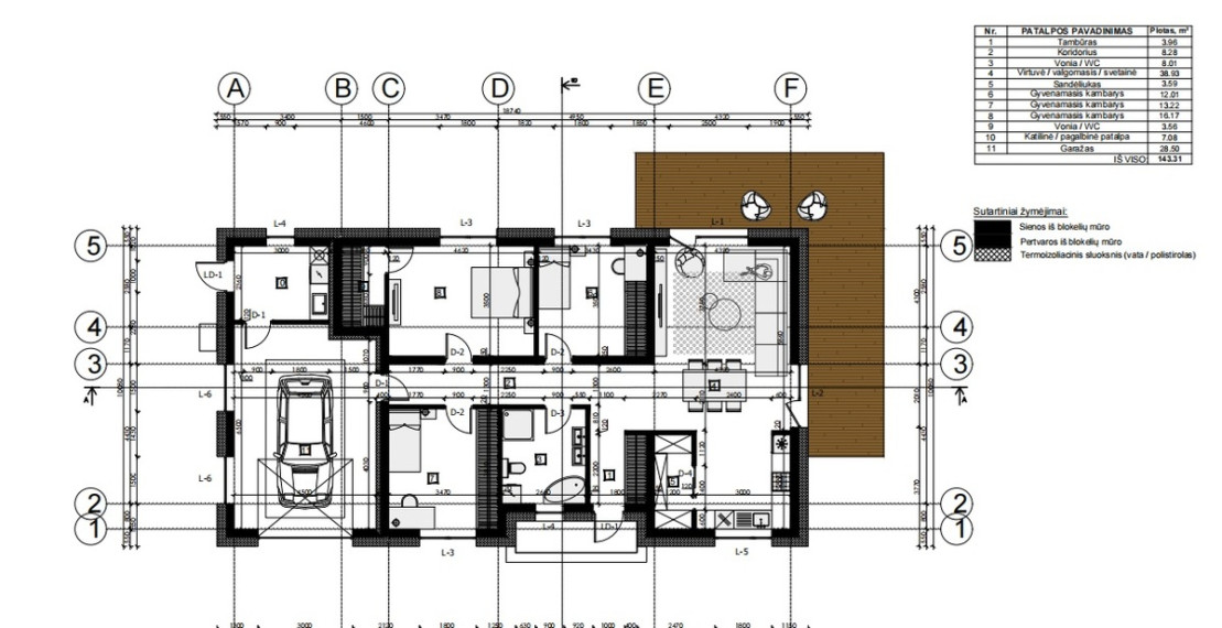 Parduodamas namas Mickūnų mstl., Vilniaus r. sav., 147 m2 ploto, 1 aukštai 18