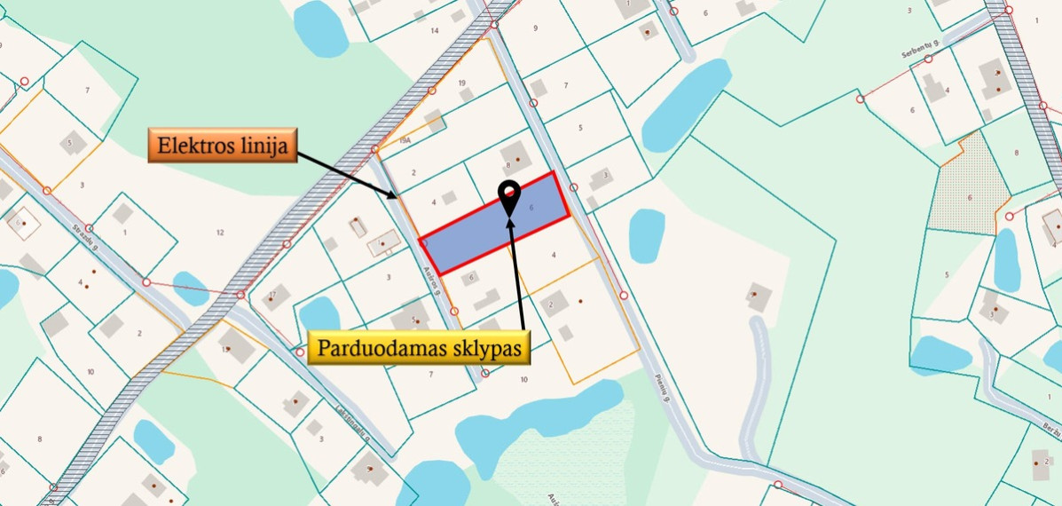 Parduodamas kitos paskirties sklypas Pienių g., Brinkiškių k., Vilniaus r. sav., 12 a ploto 16