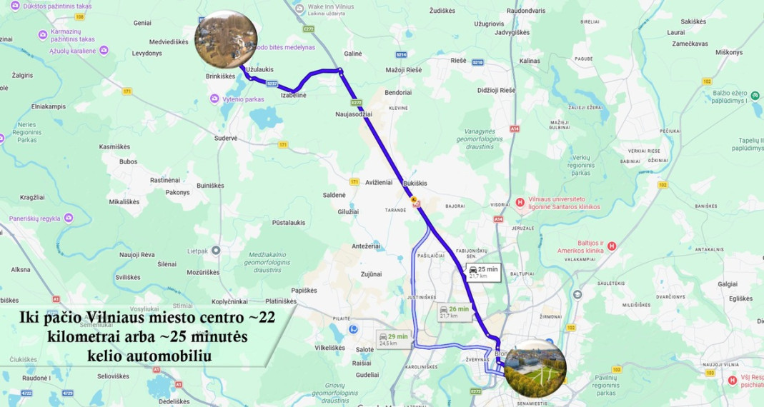 Parduodamas kitos paskirties sklypas Pienių g., Brinkiškių k., Vilniaus r. sav., 12 a ploto 22