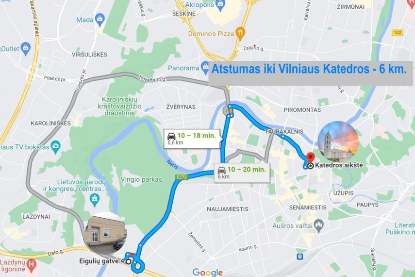 Nuomojamos administracinės, gamybinės, kitos paskirties, maitinimo, paslaugų, prekybos, sandėliavimo patalpos Eigulių g., Naujamiestis, Vilniaus m., Vilniaus m. sav., 27 m2 ploto 14