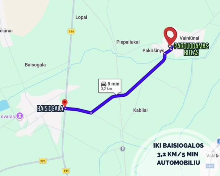 Parduodamas butas Kaimynų g., Pakiršinio k., Radviliškio r. sav., 57.96 m2 ploto, 3 kambariai 13