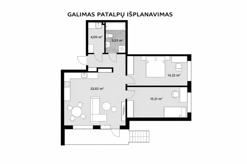 Parduodamas butas Juozo Balčikonio g., Vilniaus m., Vilniaus m. sav., 71.87 m2 ploto, 3 kambariai 24