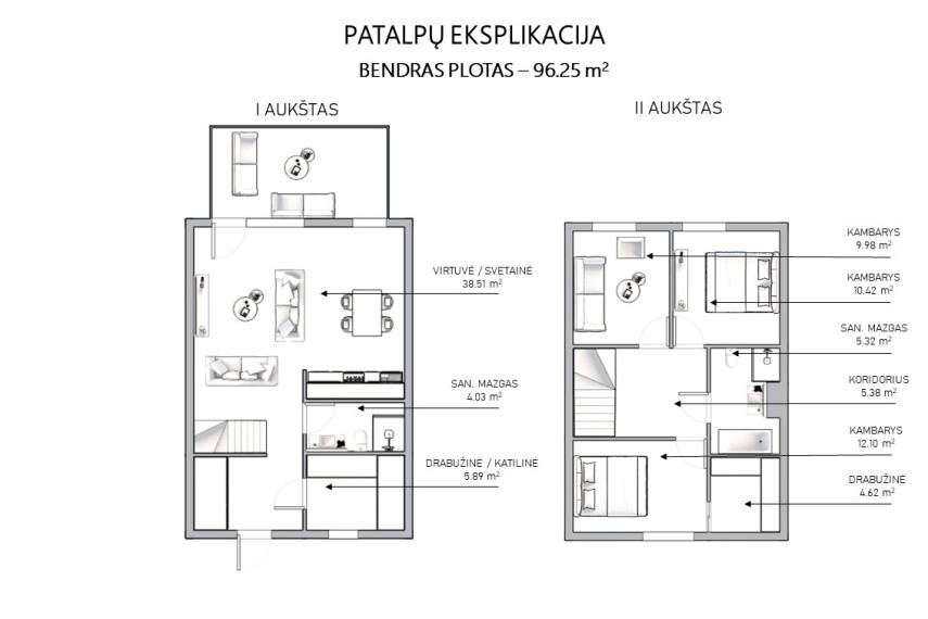 Parduodamas namas Narimanto g., Didieji Gulbinai, Vilniaus m., Vilniaus m. sav., 96.25 m2 ploto, 2 aukštai 23