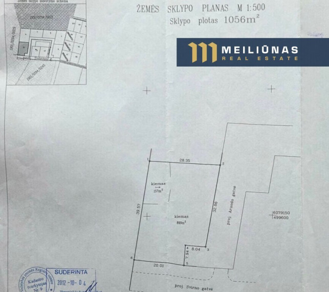 Parduodamas sklypas Aruodo g., Vaišvydavoje, Kaune, 10.56 a ploto 4