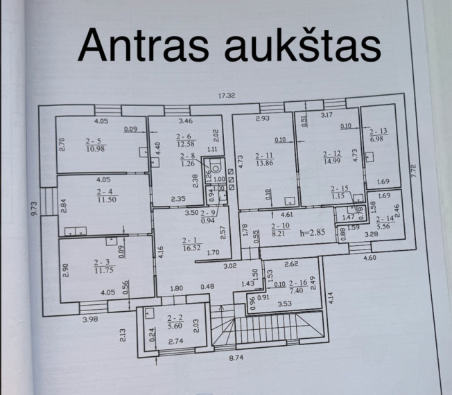 Parduodamos patalpos Panerių g., Vilijampolėje, Kaune, 304.97 kv.m ploto 7