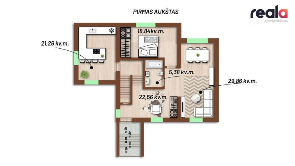 Parduodamas namas Gedimino g., Kaišiadoryse, 282.52 kv.m ploto 15