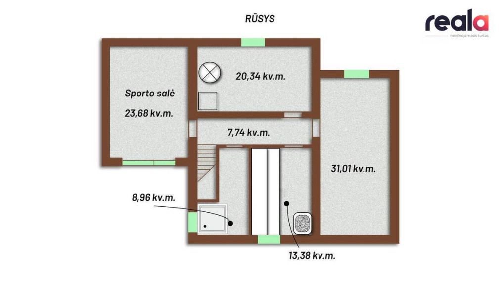 Parduodamas namas Gedimino g., Kaišiadoryse, 282.52 kv.m ploto 31