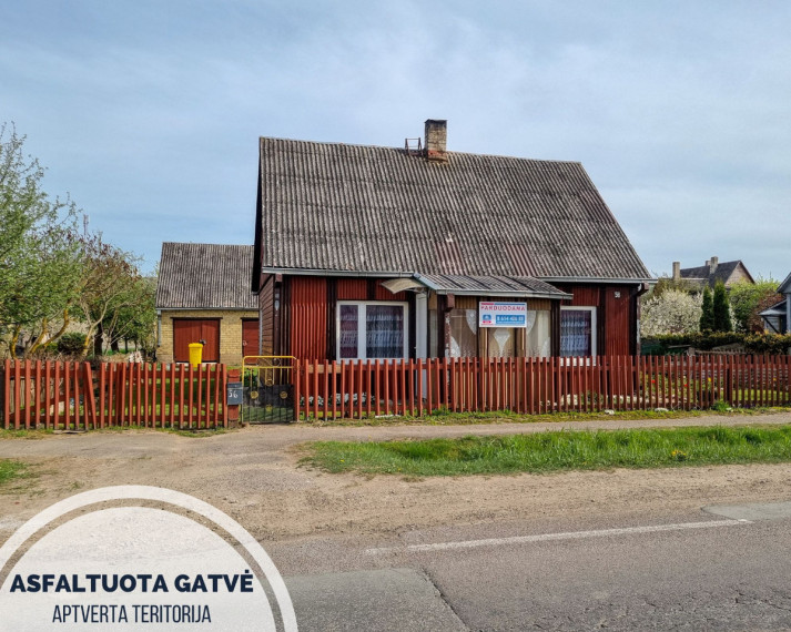 Parduodamas namas Vytauto g., Kuršėnų m., Šiaulių r. sav., 64.36 m2 ploto, 1 aukštai 2