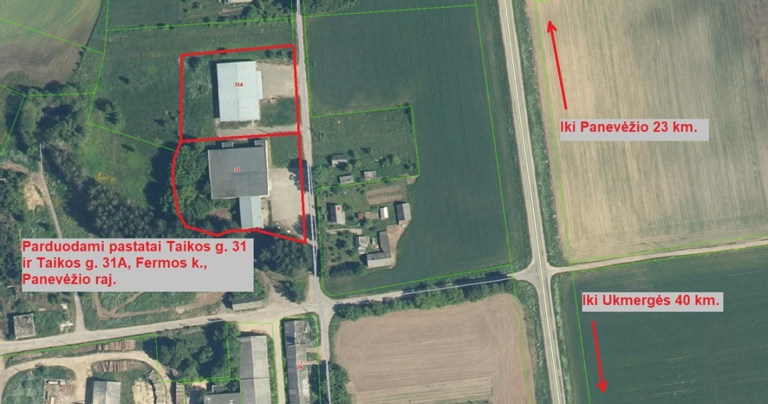 Parduodamos administracinės, gamybinės, kitos paskirties, sandėliavimo patalpos Taikos g., Fermos k., Panevėžio r. sav., 1990 m2 ploto 3