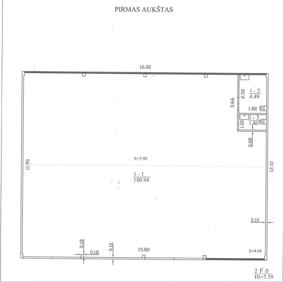 Nuomojamos patalpos Verslo g., Dainava, Kauno m., Kauno m. sav., 187 m² ploto 6