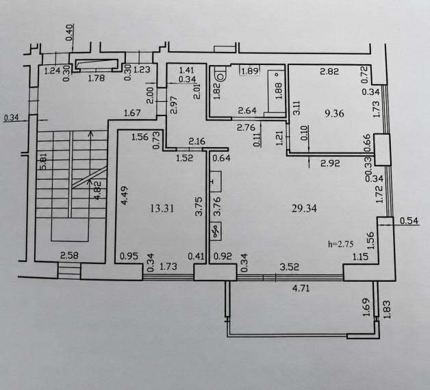 Parduodamas butas Daujoto g., Vilniaus m., Vilniaus m. sav., 56.93 m2 ploto, 3 kambariai 47