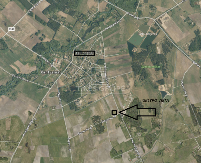 Parduodamas  sklypas Ievos Simonaitytės g., Agluonėnų k., Klaipėdos r. sav., 25 a ploto 3