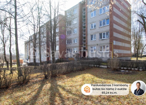 Parduodamas butas J. Basanavičiaus g., Kėdainių m., Kėdainių r. sav., 65.24 m2 ploto, 3 kambariai Parduodamas butas J. Basanavičiaus g., Kėdainių m., Kėdainių r. sav., 65.24 m2 ploto, 3 kambariai
