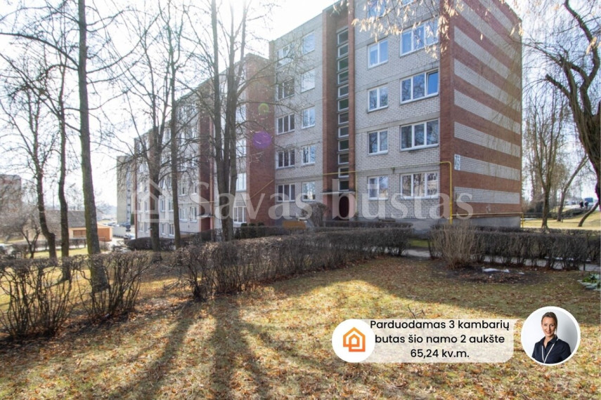 Parduodamas butas J. Basanavičiaus g., Kėdainių m., Kėdainių r. sav., 65.24 m2 ploto, 3 kambariai 1