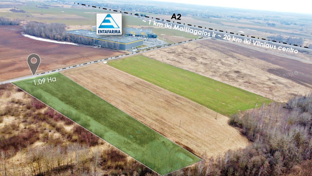 Parduodamas  sklypas Klonėnų vs., Širvintų r. sav., 109.14 a ploto 4