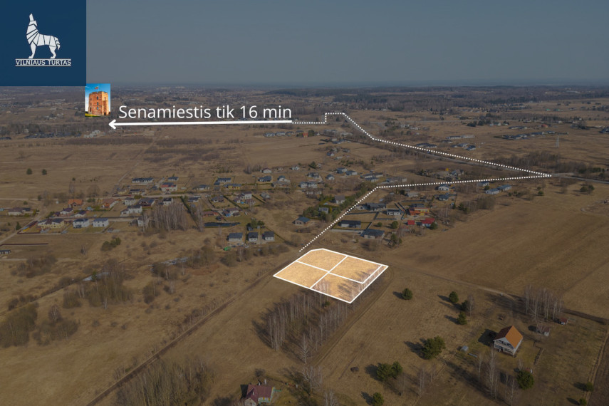 Parduodamas  sklypas Vilniaus r. sav., Skaidiškių k., Raktažolių g., 11.4 a ploto 4