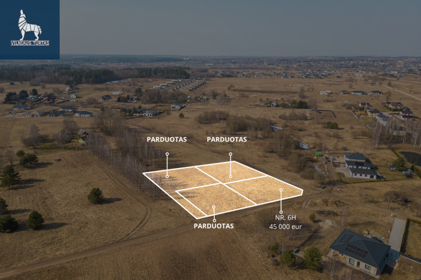 Parduodamas  sklypas Vilniaus r. sav., Skaidiškių k., Raktažolių g., 11.4 a ploto 3