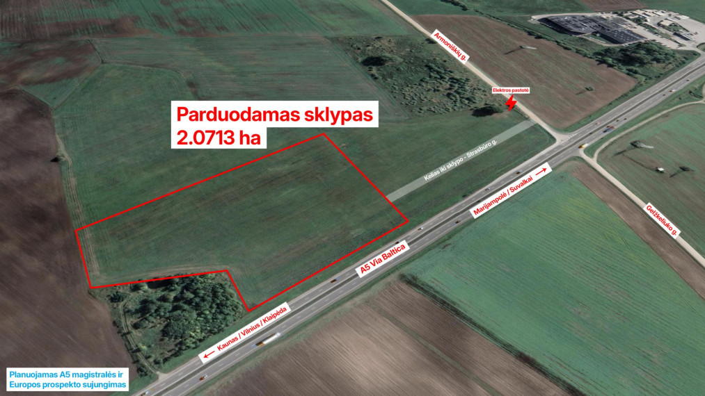 Parduodamas sklypas Armoniškių g., Aleksotas, Kauno m., Kauno m. sav., 207.13 a ploto 1