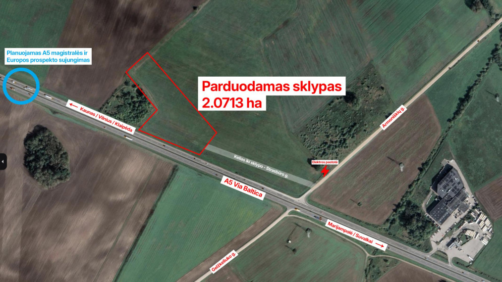 Parduodamas sklypas Armoniškių g., Aleksotas, Kauno m., Kauno m. sav., 207.13 a ploto 2