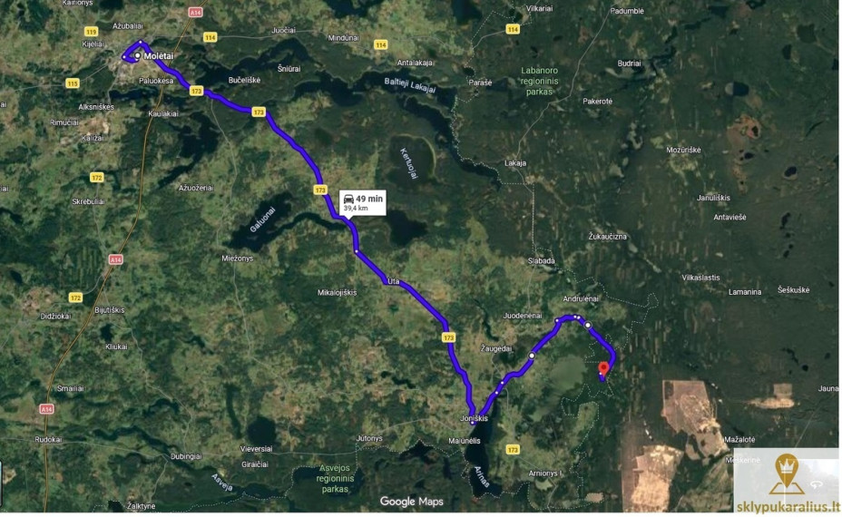 Parduodamas namas Miško g., Girinių k., Molėtų r. sav., 75.78 m2 ploto, 1 aukštai 23