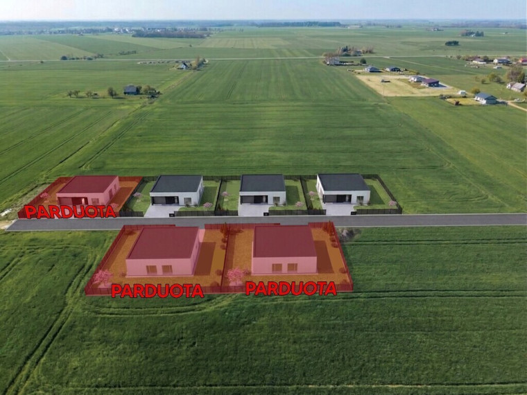 PARDUODAMI NAUJOS STATYBOS A++ INDIVIDUALŪS NAMAI GUDOBELIŲ G., KĖDAINIUOSE 9