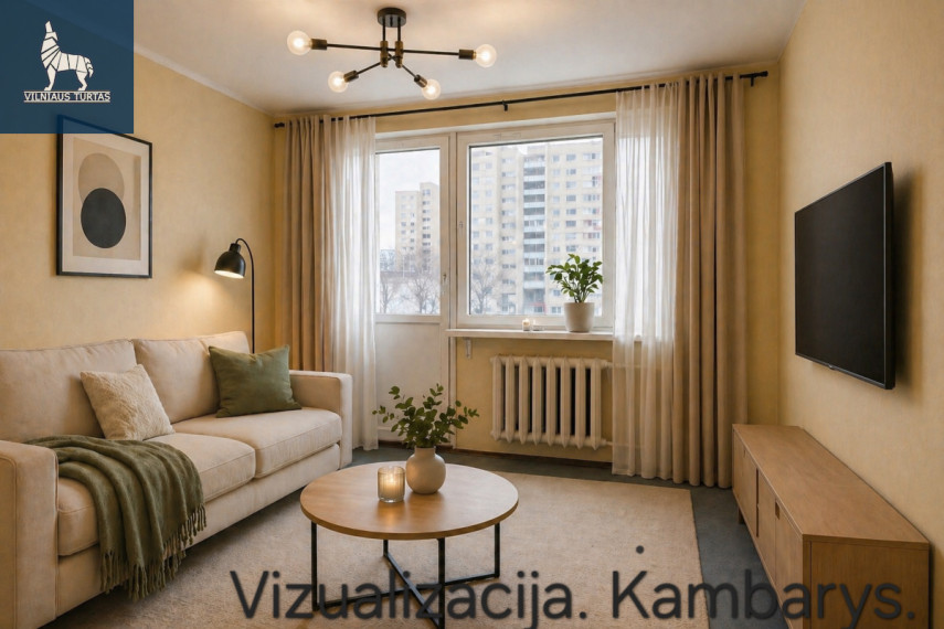 Parduodamas butas Žygio g., Žirmūnai, Vilniaus m., Vilniaus m. sav., 20 m2 ploto, 1 kambariai 1