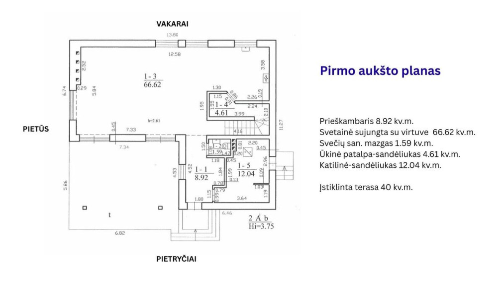 Parduodamas namas Pušų g., Parąžės k., Kretingos r. sav., 179.72 m2 ploto, 2 aukštai 4
