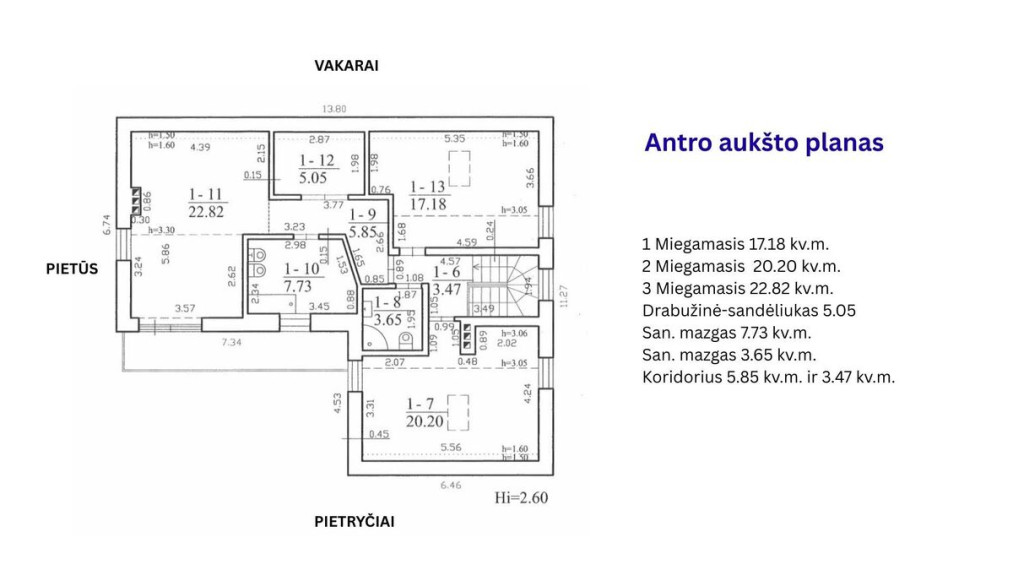 Parduodamas namas Pušų g., Parąžės k., Kretingos r. sav., 179.72 m2 ploto, 2 aukštai 13